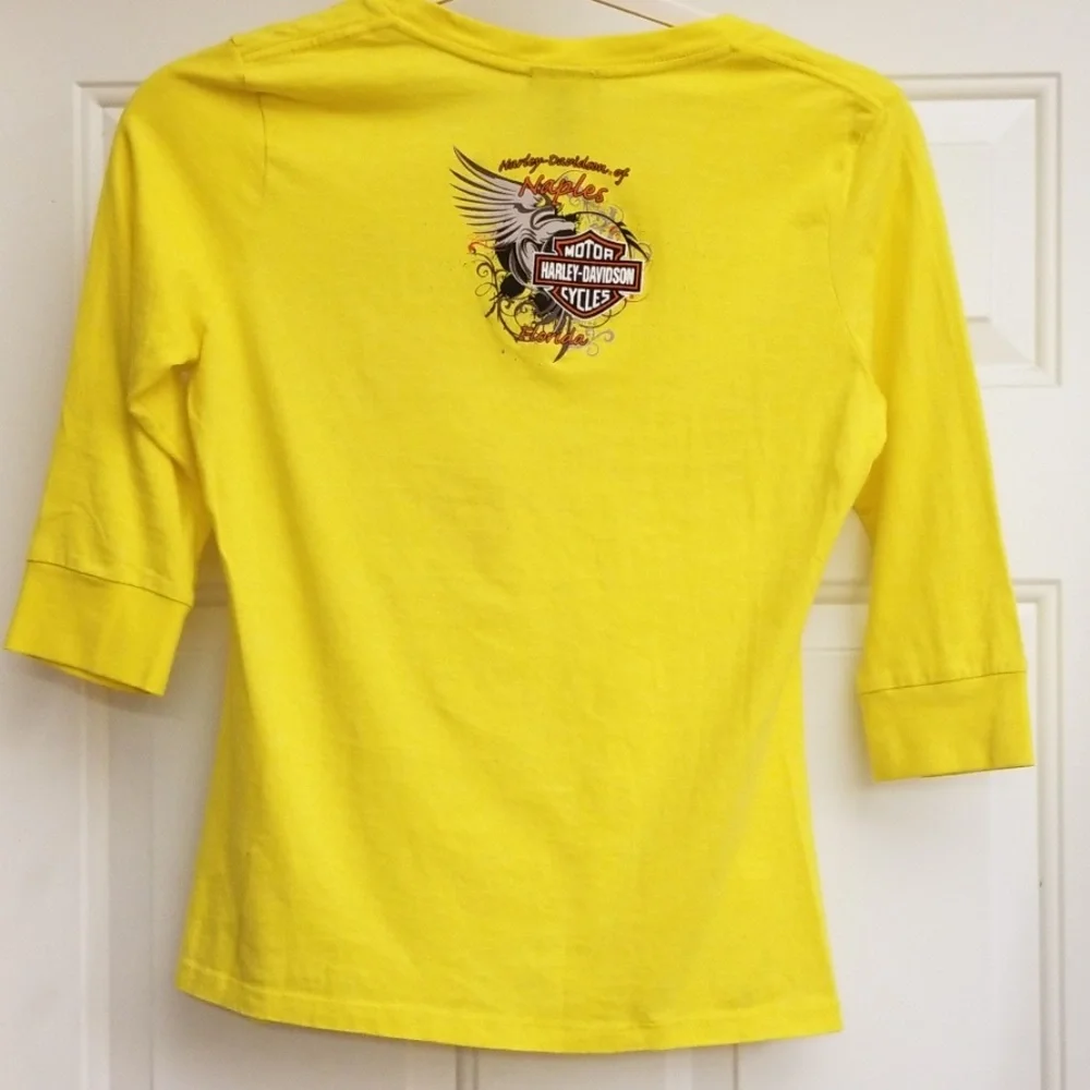 Yellow Harley-Davidson Tee - Picture 4 of 5